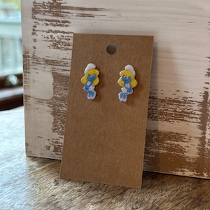 Smurf Earrings