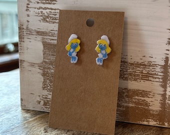 Smurf Earrings