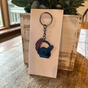 Stitch Inspired Keychain