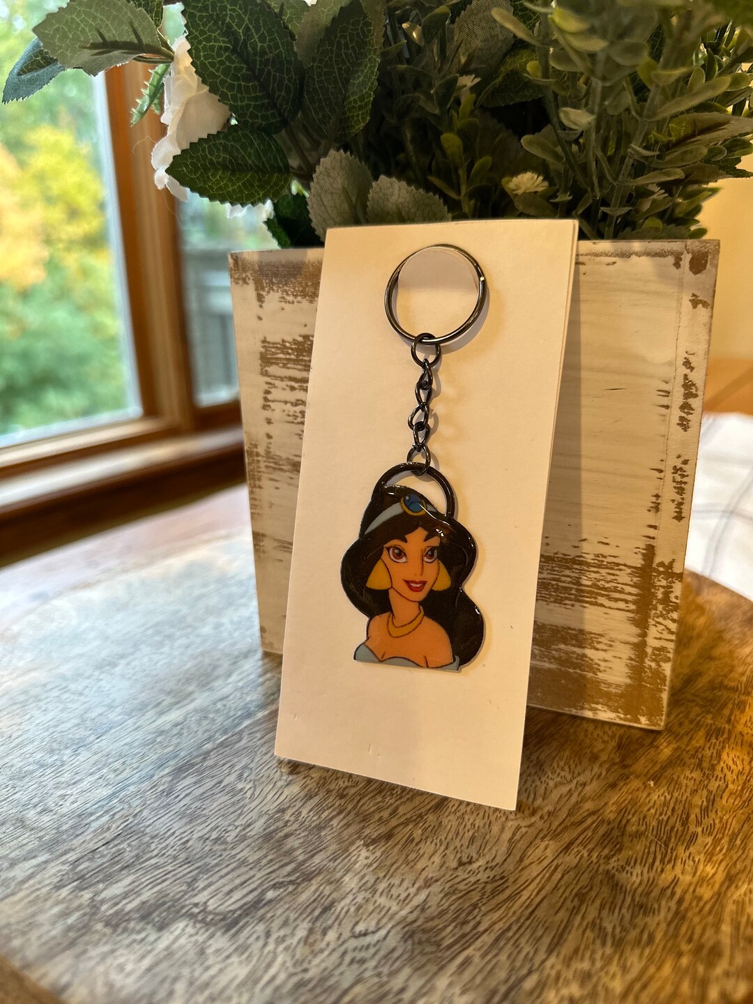 Princess Jasmine Aladdin Keychain Etsy
