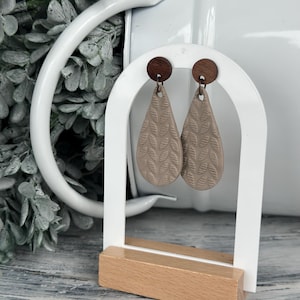 Boho Polymer Clay Drop Earrings