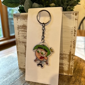 Fairly Odd Parents Cosmo Inspired Keychain