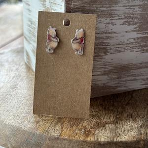 Pendientes Winnie the Pooh/ Pendientes de oso de miel/ Madera de cien acres/ Hipoalergénico