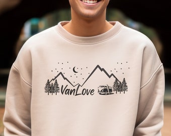 Van life roadtrip sweatshirt great Gift for Camper VanLife Shirt vanlifer road trip couple sweatshirt for digital nomad gift world traveler