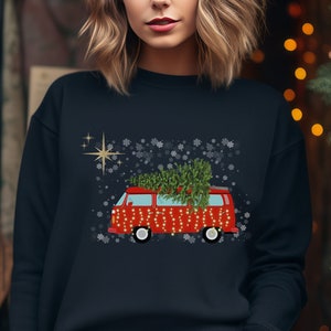 Christmas Vanlife sweatshirt for world traveler gift wanderlust nature lover camping sweatshirt hiking tshirt outdoor vanlife world traveler