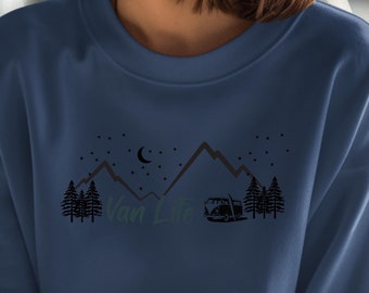 Vanlife sweatshirt great Gift for Camper Van Life Shirt vanlifer road trip couple sweatshirt for digital nomad gift world traveler
