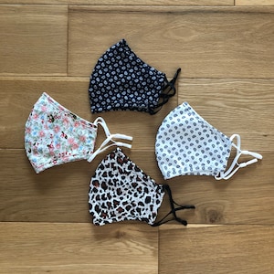 Face Mask Washable Face Mask, Face Mask With Filter, Face mask with Nosewire + 2 Filters