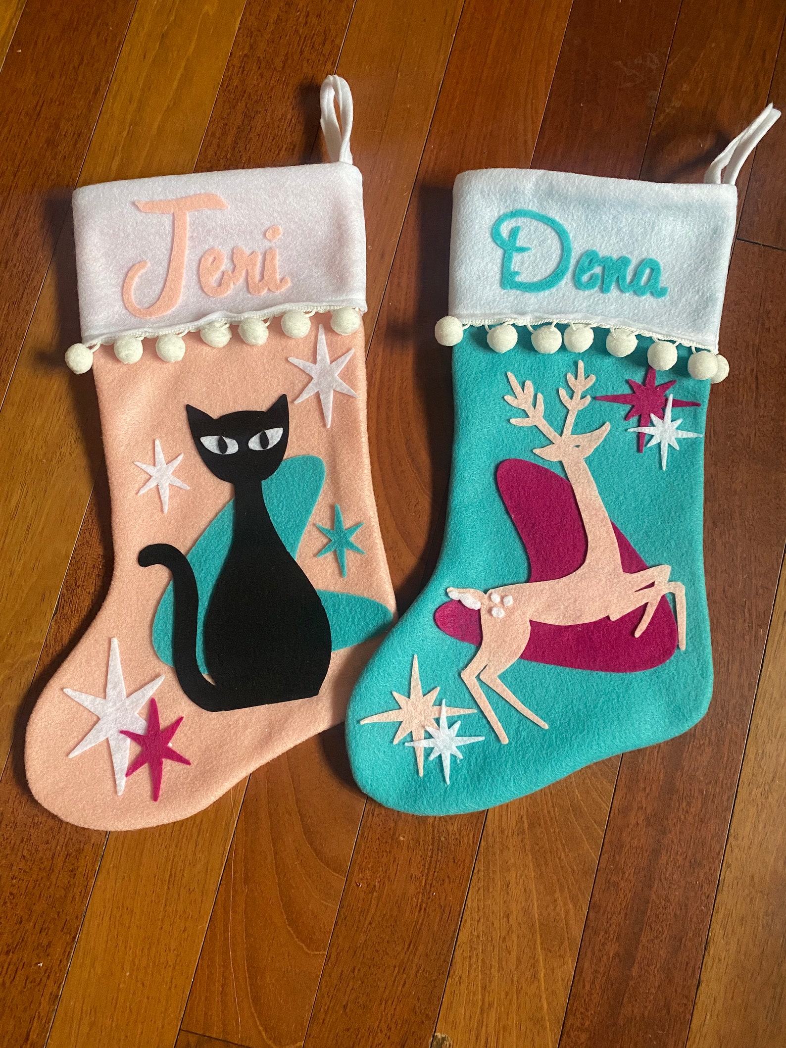 Personalized Kitschy Christmas Stockings Etsy
