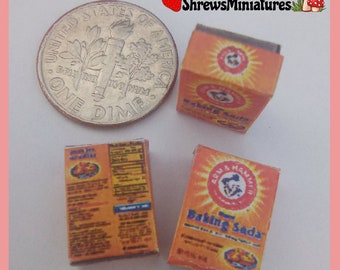 Miniature Box of Baking Soda in 1:12 Scale