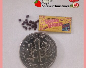 Miniature Open Bag of Sugar Babies Candy in 1:12 Scale