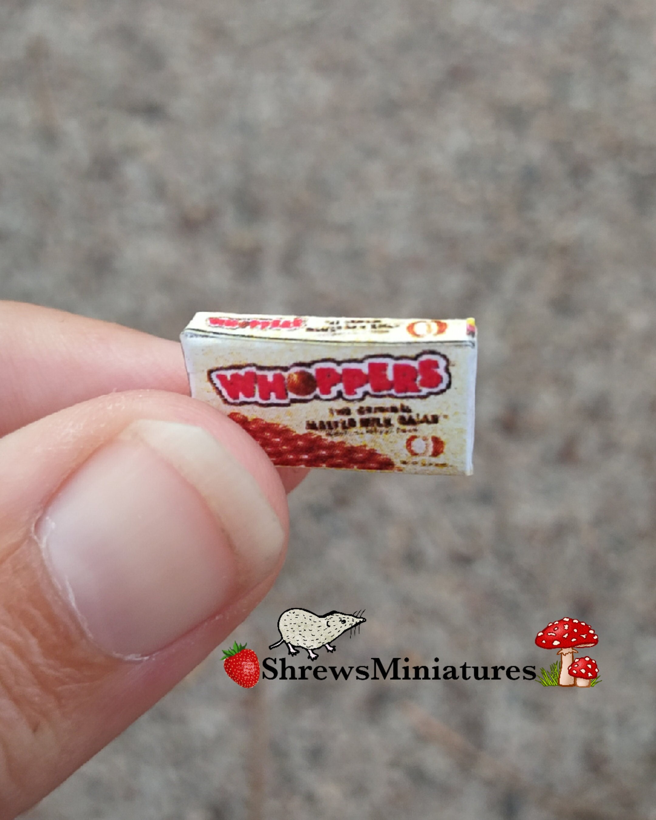 Miniature Box of Whoppers Candy 1:12 Scale -  Israel
