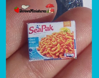 Miniature Box of Breaded Clams in 1:12 Scale
