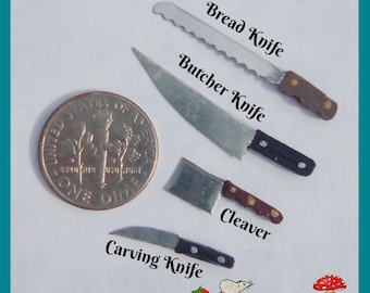 Miniature Knives & Cutlery in 1:12 Scale