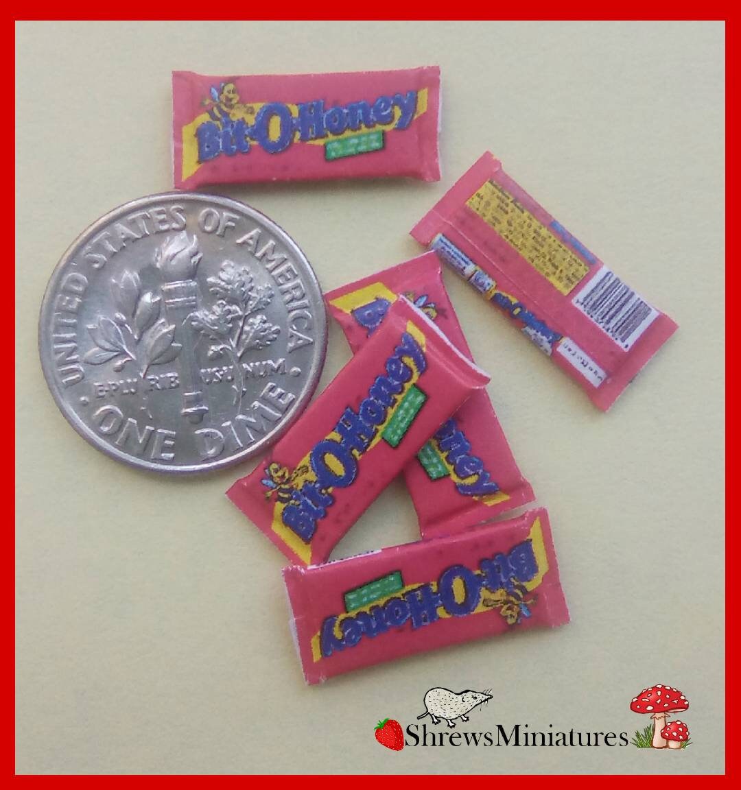 Miniature Bit-o-honey Candy in 1:12 Scale - Etsy