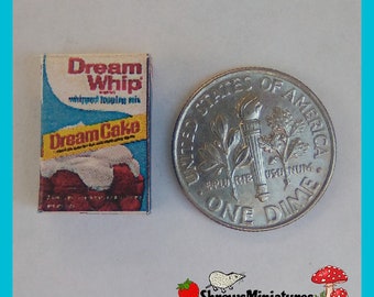 Miniature Box of Dream Whip in 1:12 Scale