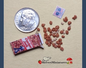 Miniature Box of Cracker Jacks in 1:12 Scale