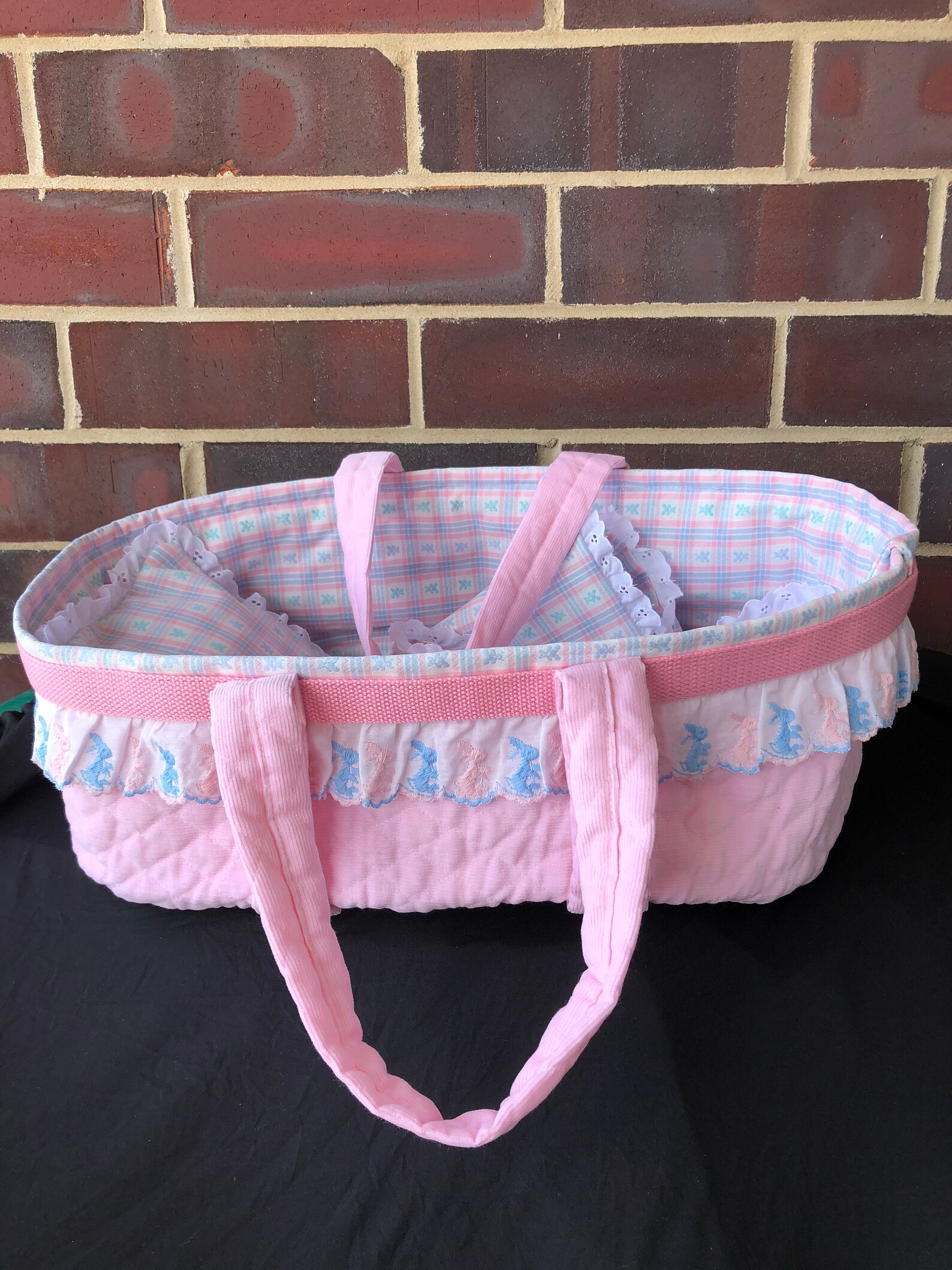 Baby Doll Carrier Tote Pretend Play Doll Bed Etsy
