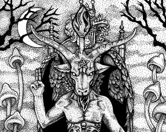 Baphomet Art Etsy Baphomet—lord of the minotaurs—was created by lamashtu from the soul of the first minotaur. baphomet art etsy
