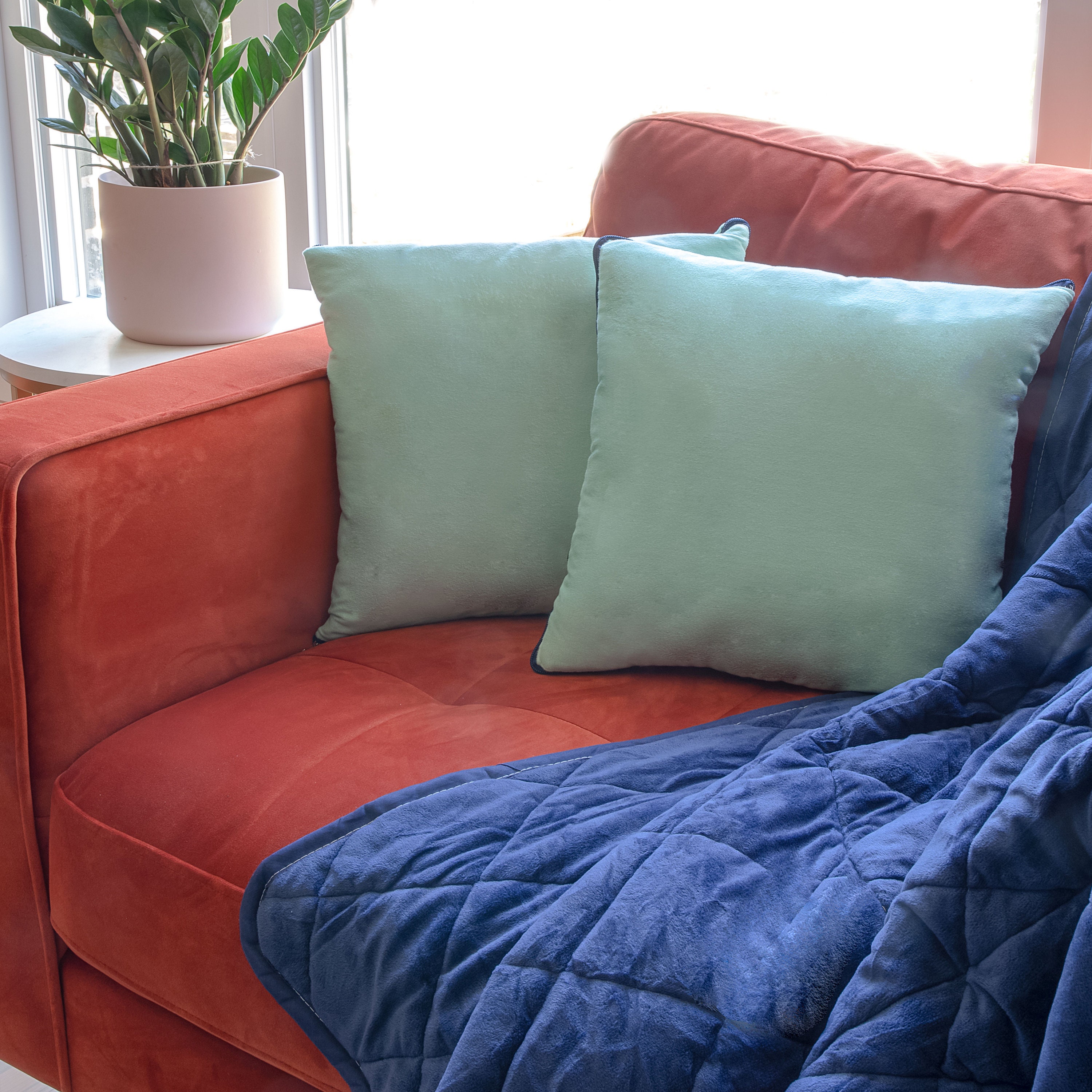 Blanket Quillow A Blanket folds into a pillow with zipper Etsy Polska