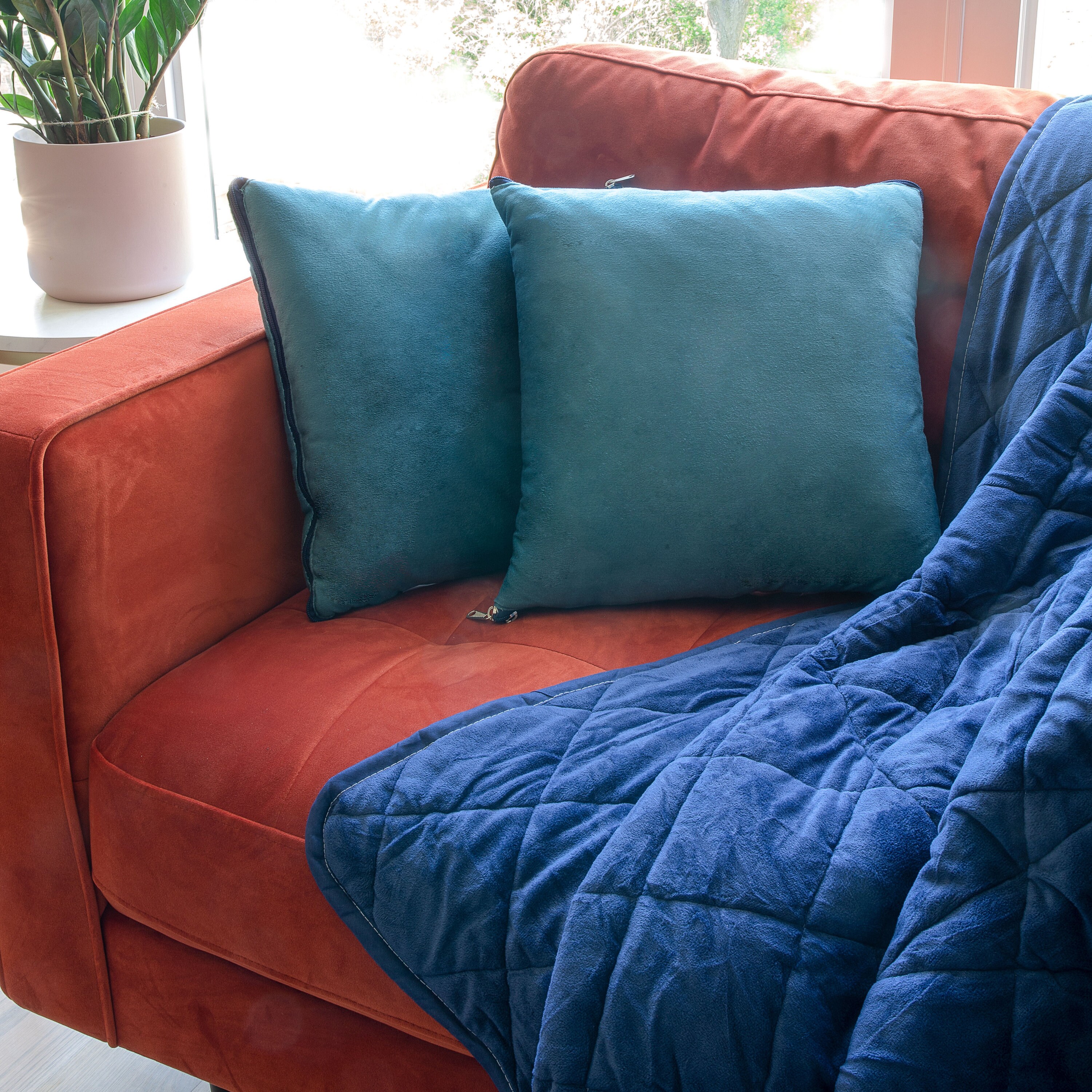 Blanket Quillow A Blanket Folds Into A Pillow With Zipper Etsy Polska