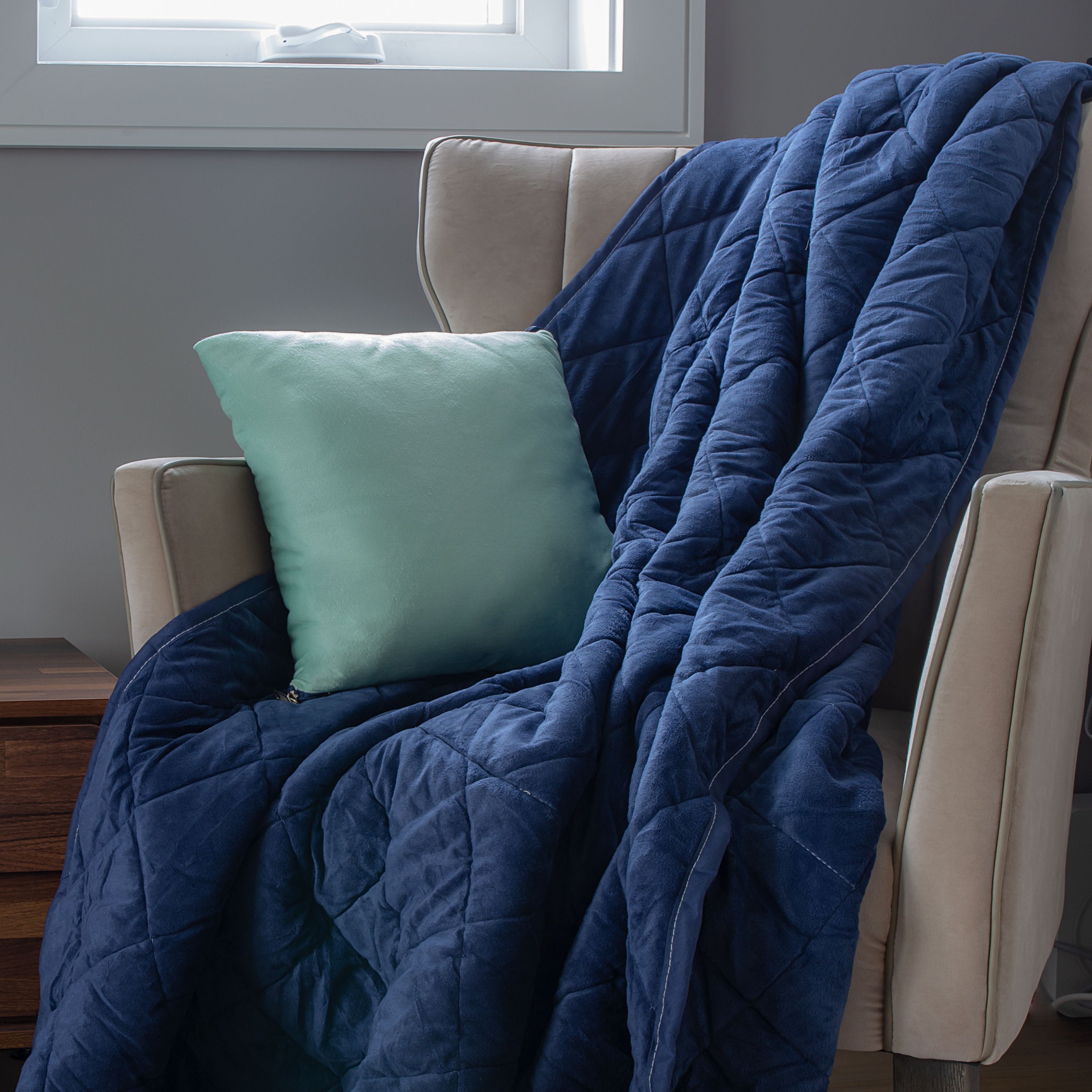 Blanket Quillow A Blanket folds into a pillow with zipper Etsy Polska