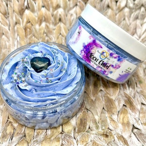 Moonflower Nectar Whipped Foaming Bath Butter Soap - Crystal Collector Surprise Crystal Soap Body Wash - Vegan Skincare