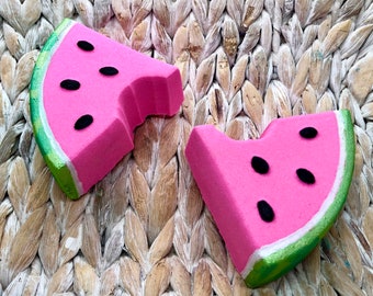 Watermelon Scented Bath Bomb: Handmade Vegan Spa Soak