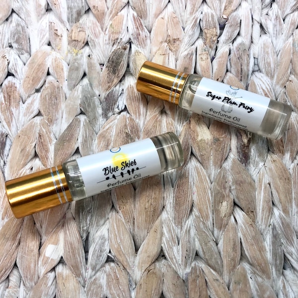 Roller Ball Roll On Perfume Oil - Essential Oil Aromatherapy & Natural Fragrance Scented Oil - Travel Size Gifts for Her