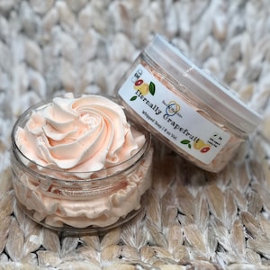 Grapefruit Mint Whipped soap, bath whip, luxury body wash, cream soap, vegan bath butter, gifts for her, for dry skin, Basket stuffers