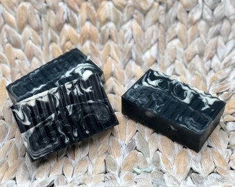 Mr. Right Soap For Men, mens soap bar with activated charcoal, glycerin soap bar, black and white, man body wash, cologne type scent