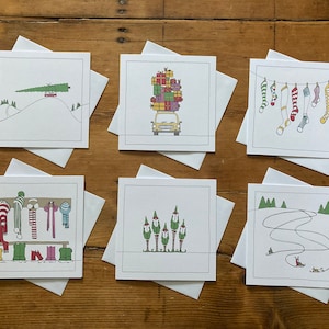 Kerstkaarten (set van zes)