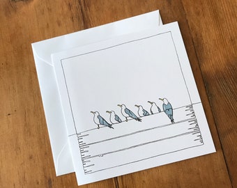 Gulls, Gulls, Gulls Greeting Card