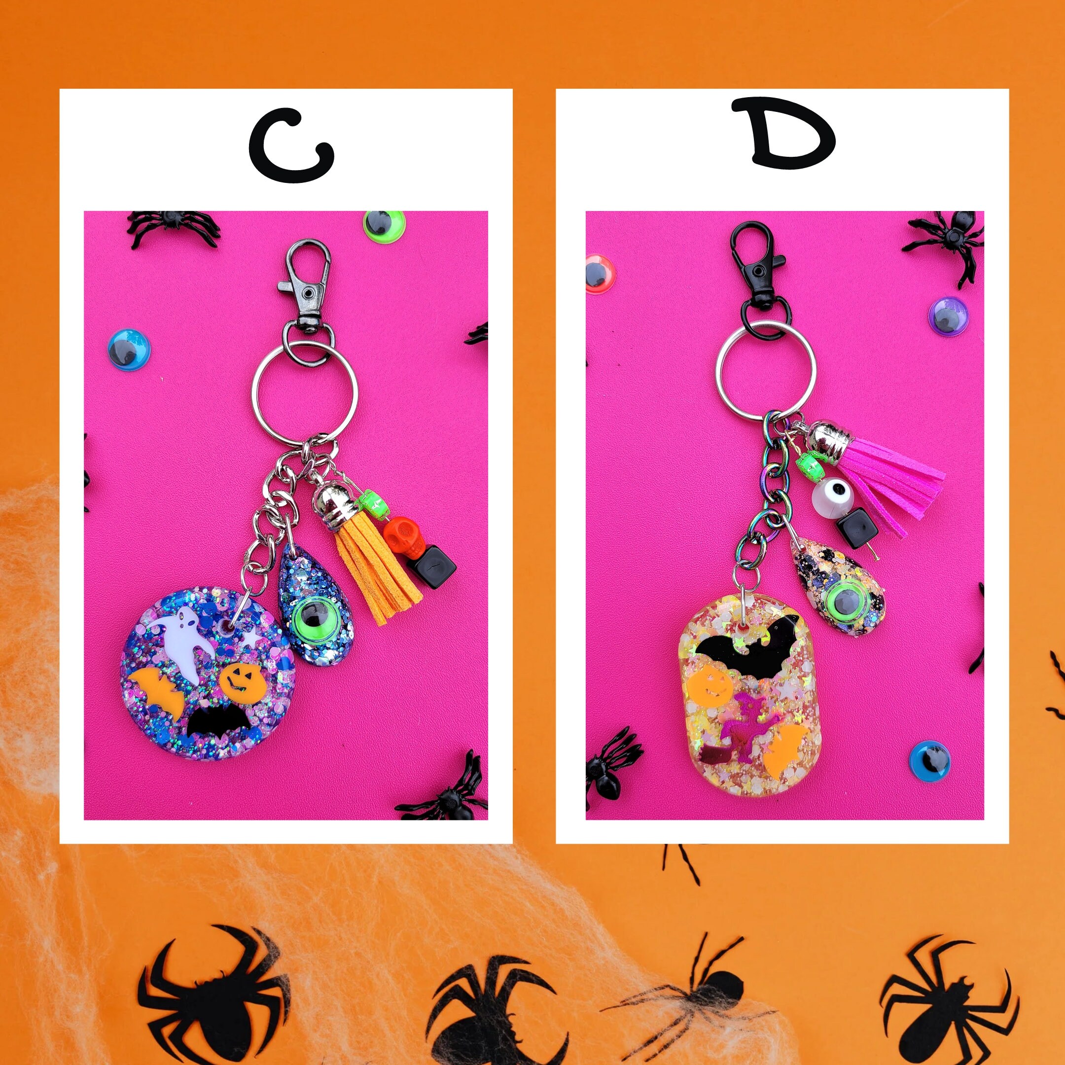 Large Creepy Keychains • Cute Halloween Goodies • Spooky Season ...