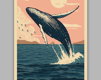 Channel Islands National Park California | WPA Travel Art Poster Print | 12" x 18" Print