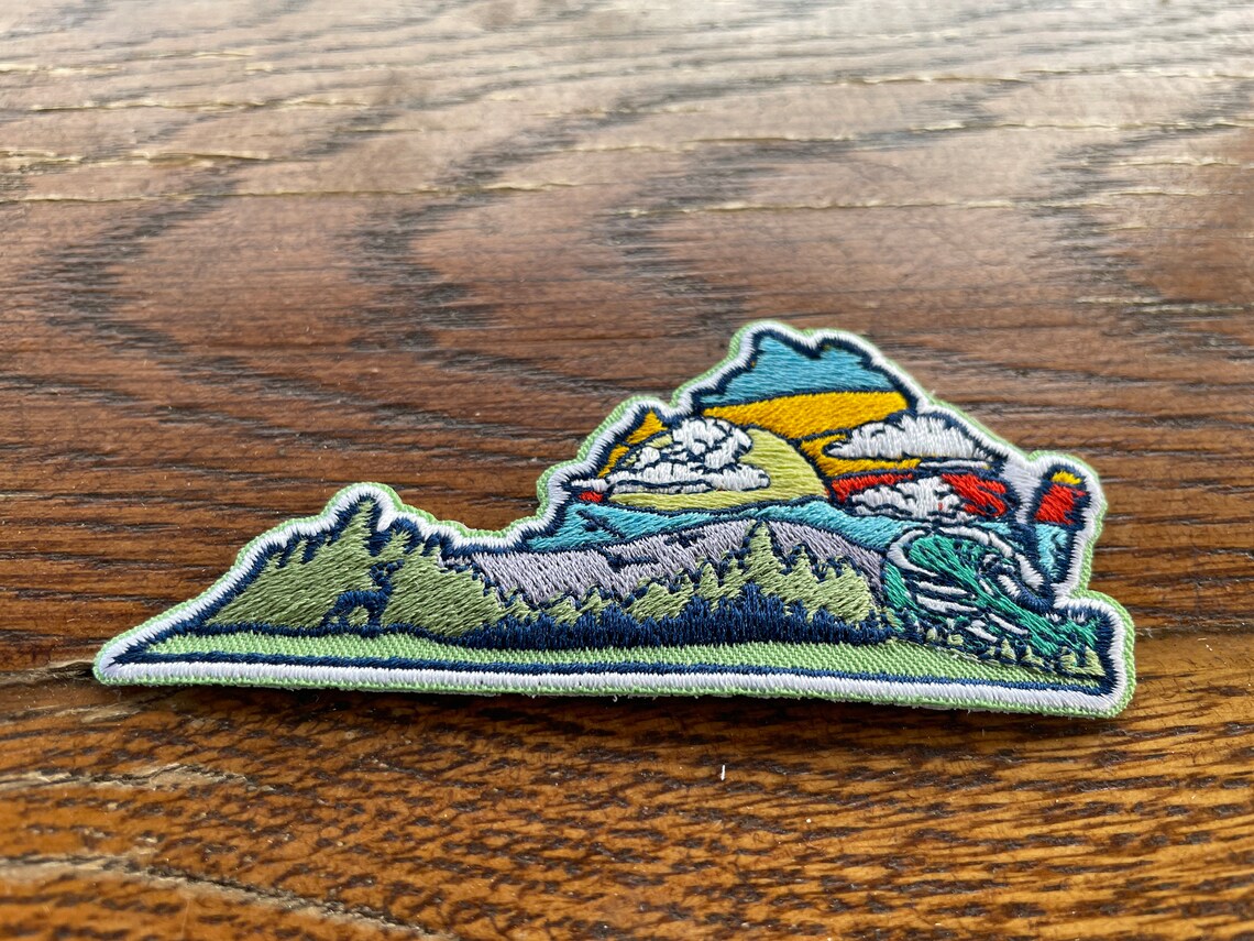 Virginia Outdoor Embroidered Patch - Patch Only - Etsy