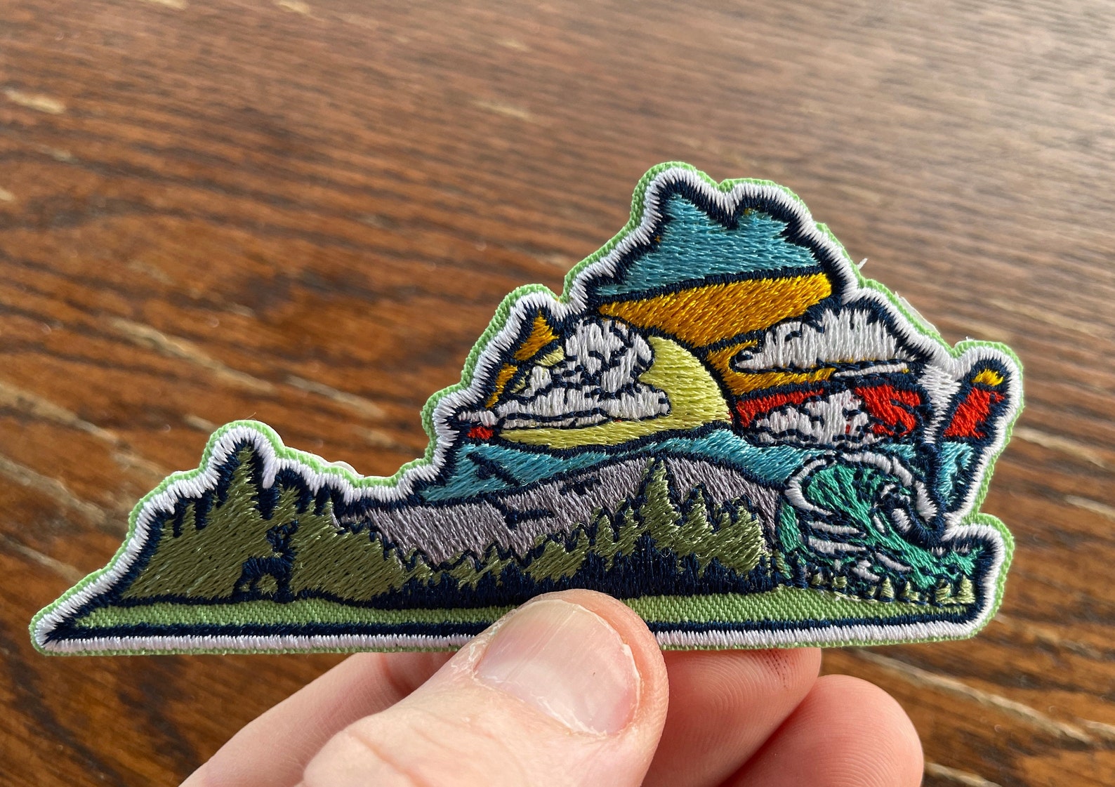 Virginia Outdoor Embroidered Patch Patch Only - Etsy