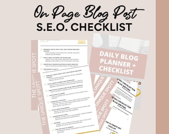 Blog Post SEO Checklist to Writing | Checklist | Write A Blog Post