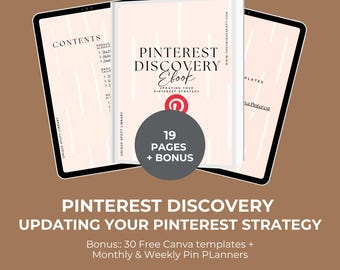 Pinterest Marketing Strategy | SEO Checklist & Tailwind Automation Ebook | Business Growth Digital Download