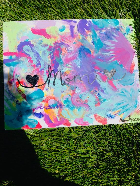 Mothers Day painting painting for momabstract mom painting Etsy
