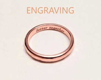 Engraving for your Ring, Wedding Band Engraving, Personalized Jewelry, Engraved Pendants, Engraving for your Cross