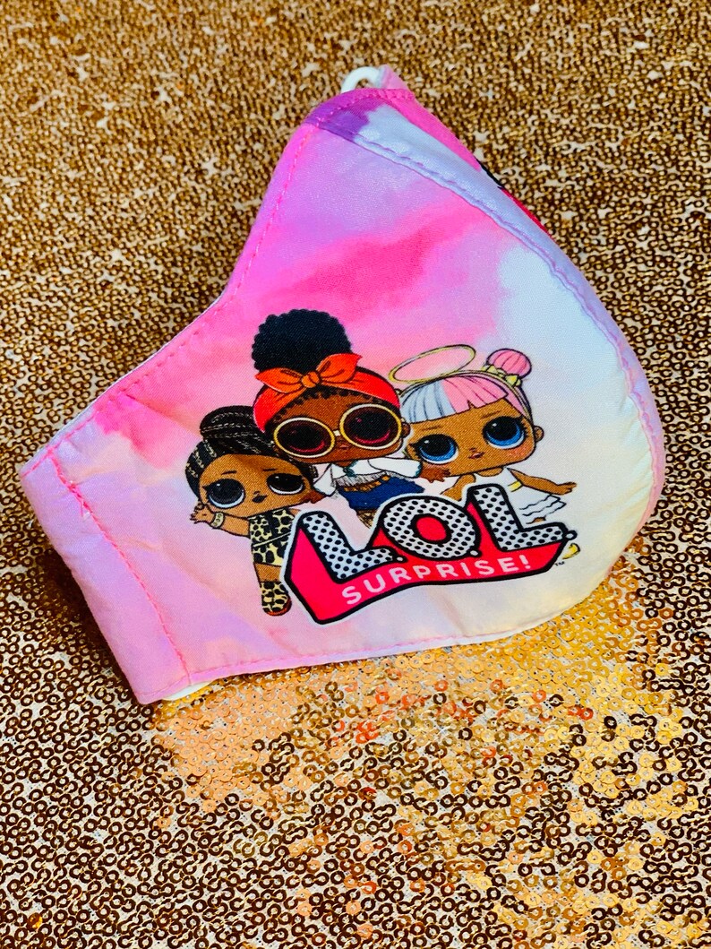 Super Cute Melanin Kids LOL Face Mask kids face masks Etsy