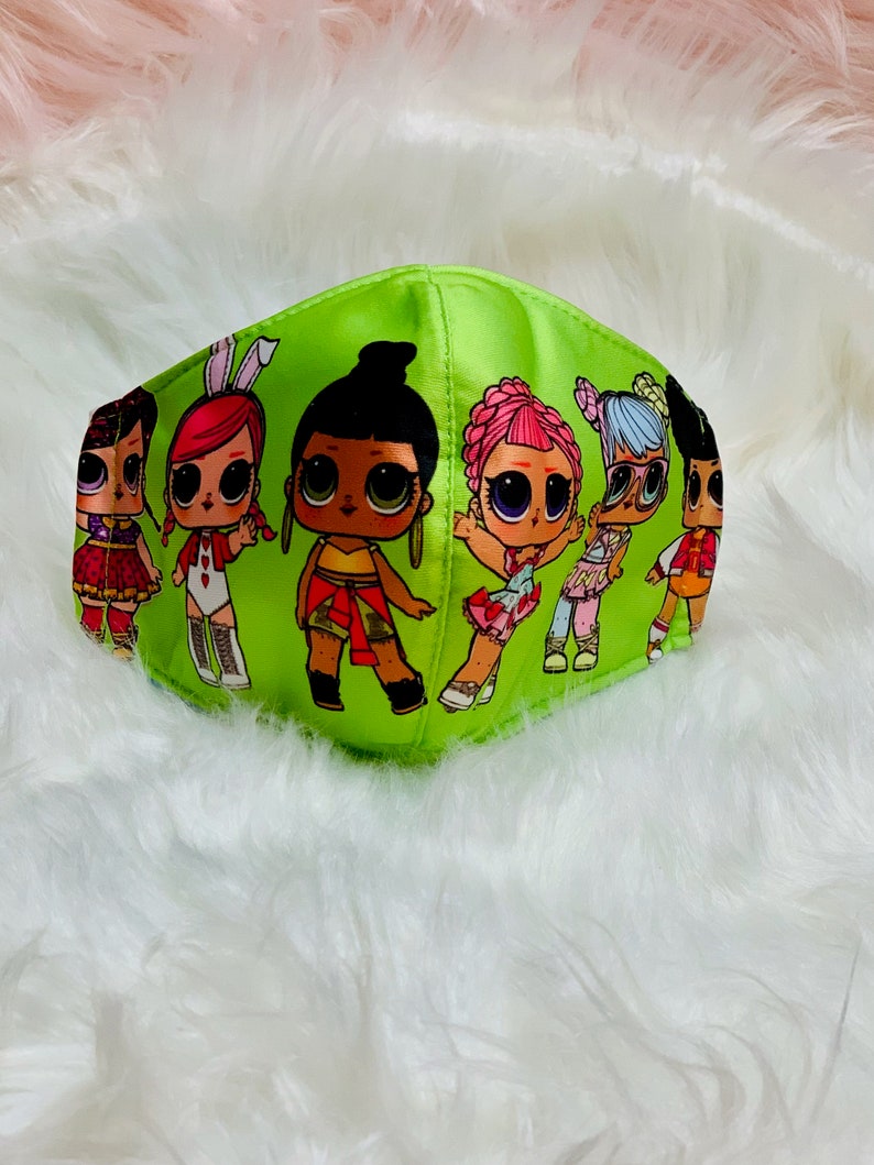 Super Cute Melanin Kids LOL Face Mask kids face masks Etsy
