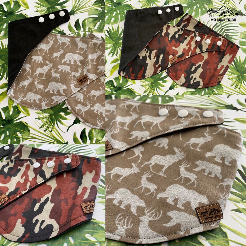 Evolutionary Bandana Bib Long 0-36 Months Baby Children 100/% Cottons Triple Adjustments