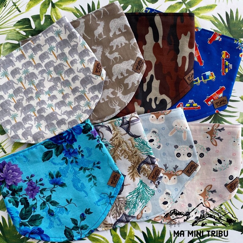 Evolutionary Bandana Bib Long 0-36 Months Baby Children 100/% Cottons Triple Adjustments