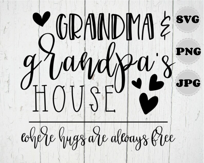Grandma And Grandpa Svg Grandma And Grandpas House Svg Etsy