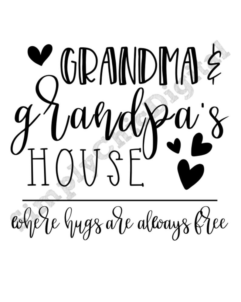 Grandma And Grandpa Svg Grandma And Grandpas House Svg Etsy 