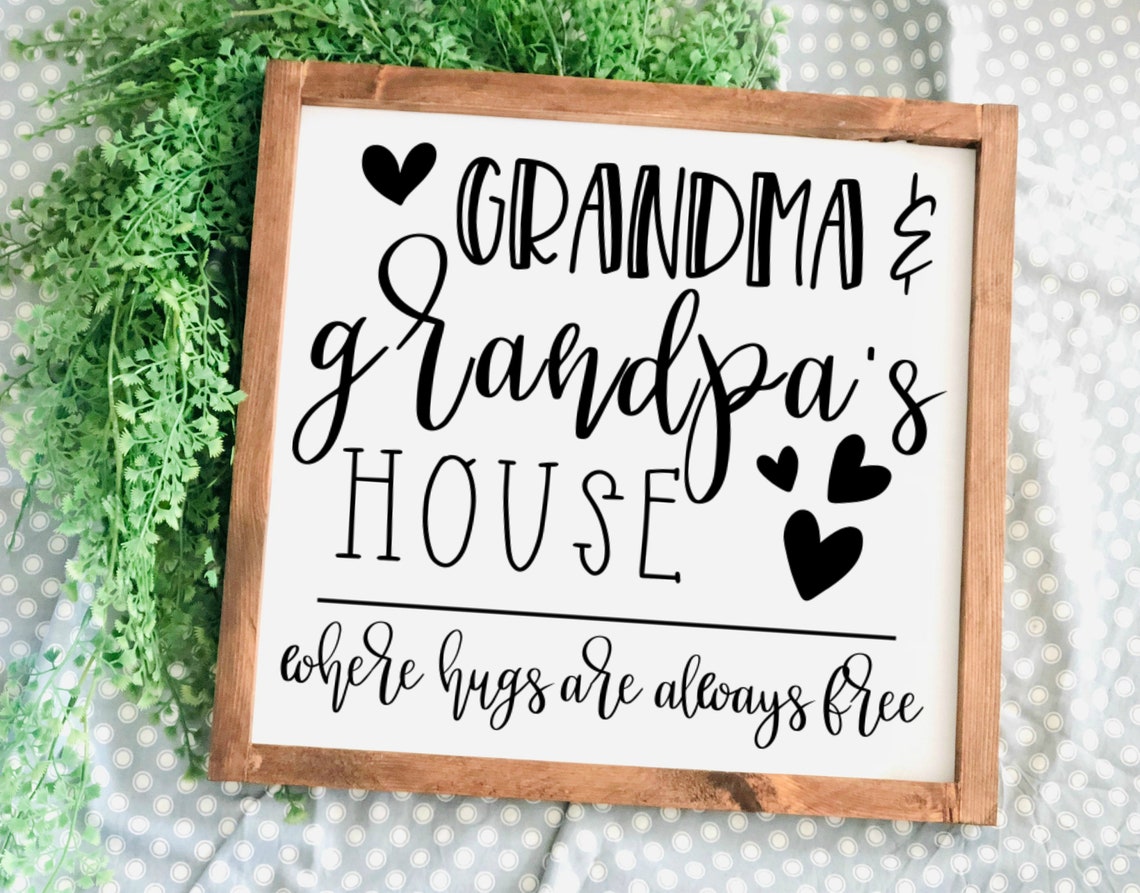 Grandma And Grandpa Svg Grandma And Grandpas House Svg Etsy