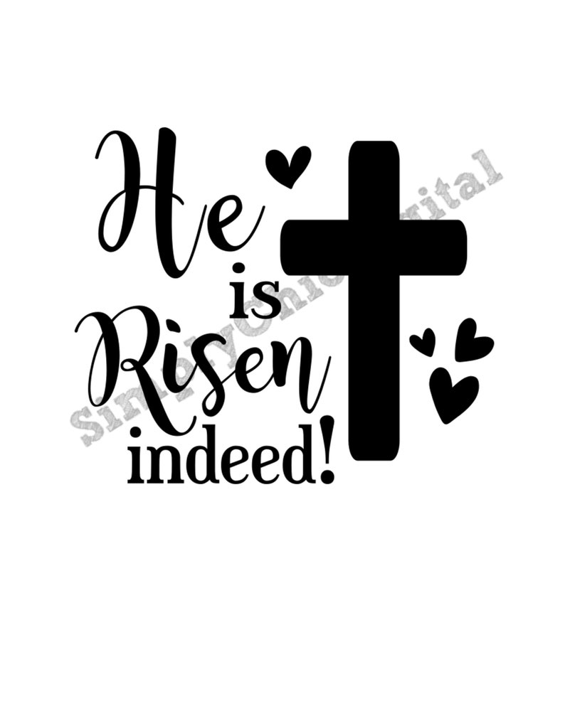 He is Risen Svg He is Risen Indeed Svg Christian Easter Svg Etsy