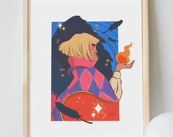 Wizard Howl Digital Art Print