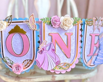 Aurora Sleeping Beauty Highchair Banner for Babies